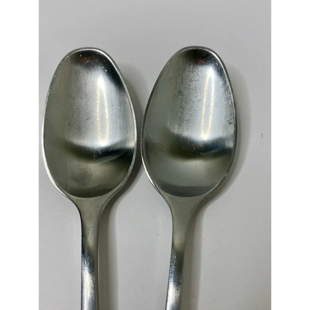 Dansk Variation V Stainless Oval Soup Spoons 8 1/8